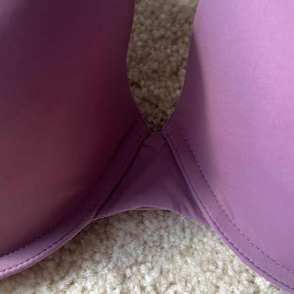Mauve Victorias Secret Lightly Lined Demi Convertible T-shirt Bra - Picture 2 of 6